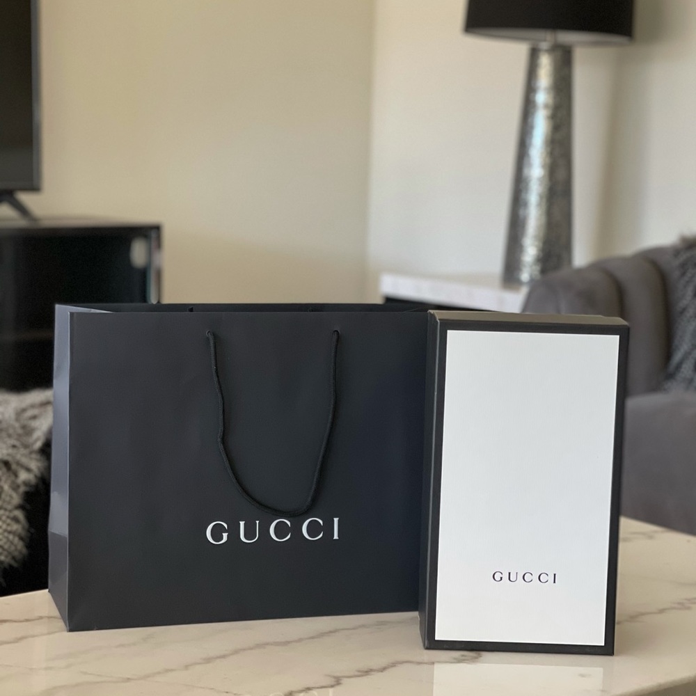 AUTHENTIC empty GUCCI BOX + Paper Bag Large